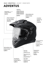Wangenpolster ADV Helm Adventus