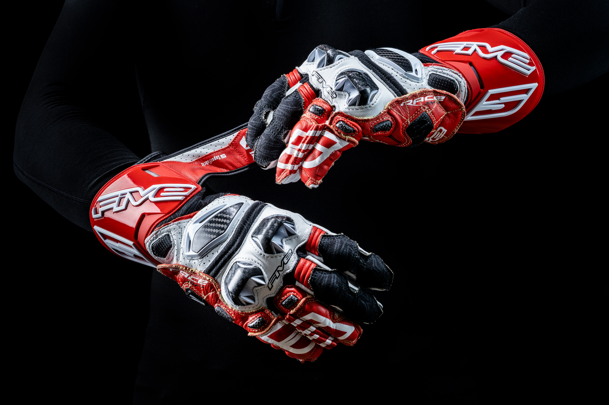 Handschuh RFX Race weiss-rot