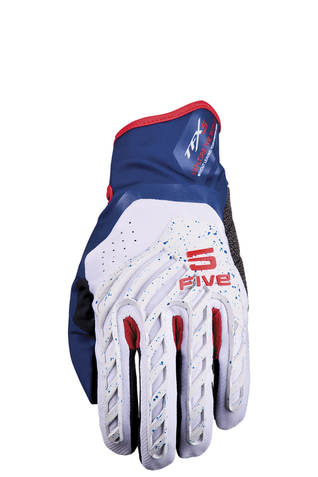 Handschuh TFX5 weiss-blau-rot