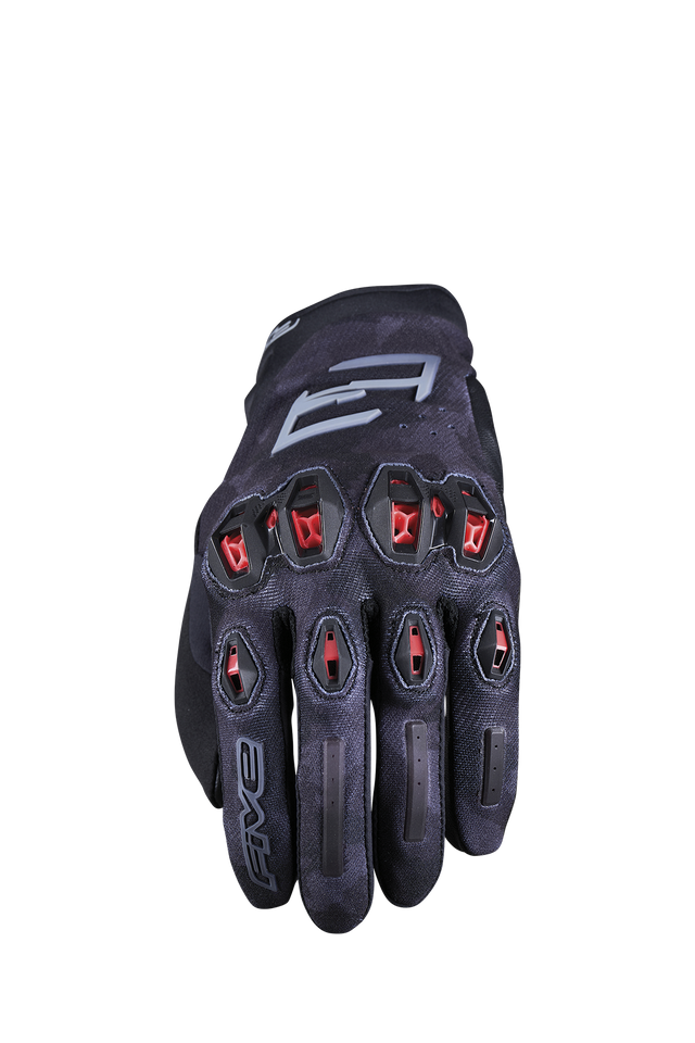 Handschuh Stunt Evo 2 camo schwarz-rot