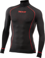 Funktionsshirt-langarm mit Zip Kragen Blazefit TS13W CU schw