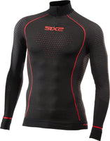 Funktionsshirt-langarm mit Zip Kragen Blazefit TS13W CU schw