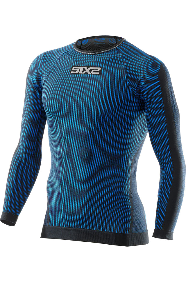 Langarm Funktionsshirt TS2 schwarz-petrol