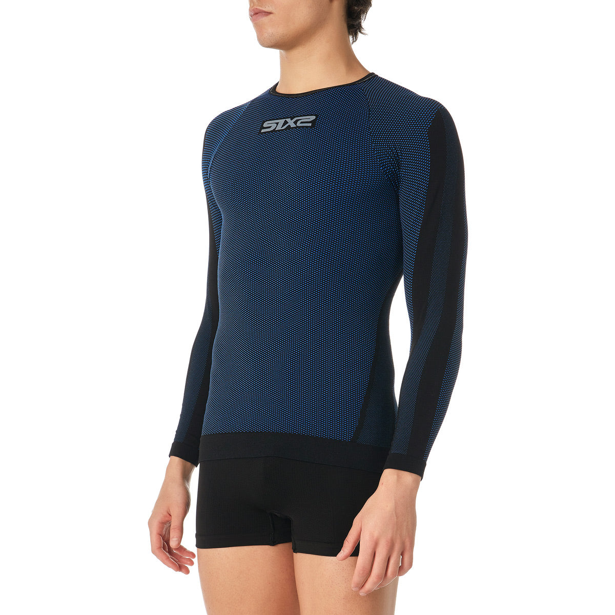 Langarm Funktionsshirt TS2 schwarz-petrol