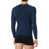 Langarm Funktionsshirt TS2 schwarz-petrol