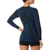 Langarm Funktionsshirt TS2 schwarz-petrol
