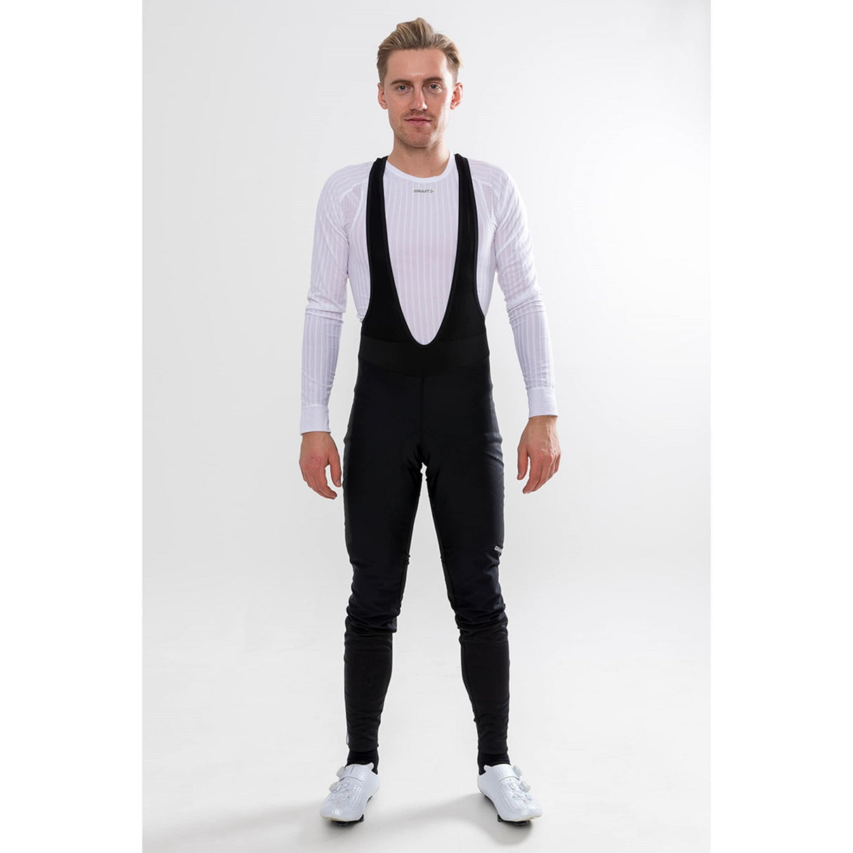 Ideal Pro Wind Bib Tights with pad M - Schwarz