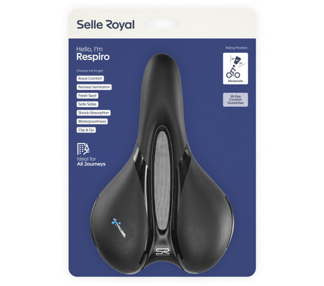 Respiro Moderate Fahrradsattel - schwarz