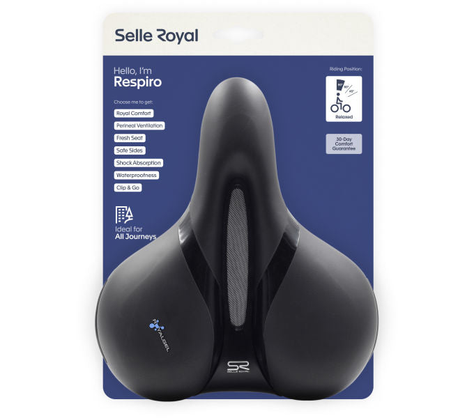 Respiro Relaxed Fahrradsattel - schwarz
