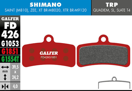 Advanced Bremsbelag - Shimano Saint, Zee, XT