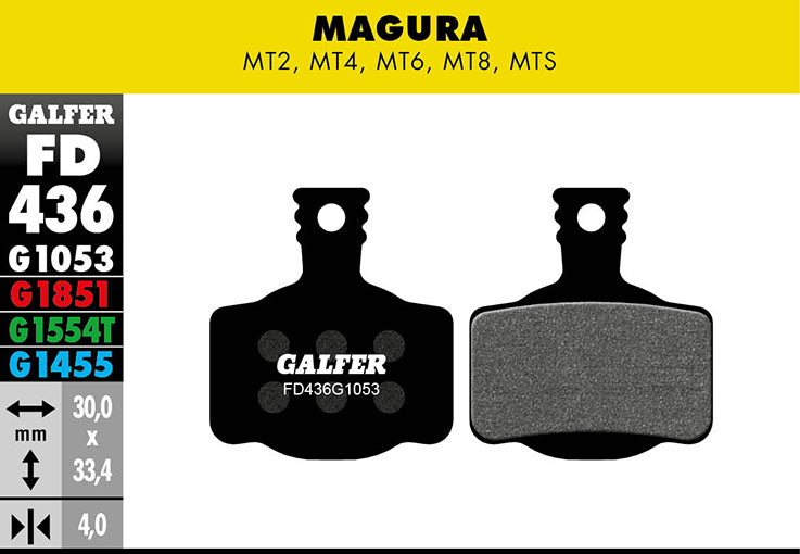 Standard Bremsbelag - Magura MT2, MT4, MT6, MT8, MTS