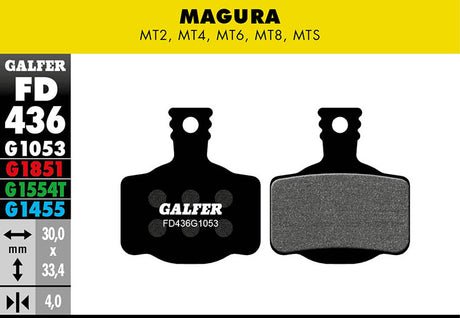 Standard Bremsbelag - Magura MT2, MT4, MT6, MT8, MTS