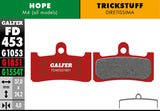 Advanced Bremsbeläge für Hope / Trickstuff - Rot
