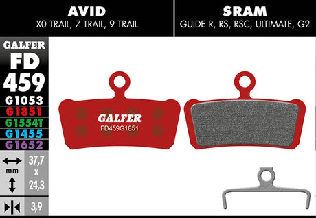 Advanced Bremsbelag - Avid X0 Trail, 7 Trail, 9 Trail, SRAM Guide alle Modelle