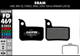 Standard Bremsbeläge für SRAM - Schwarz