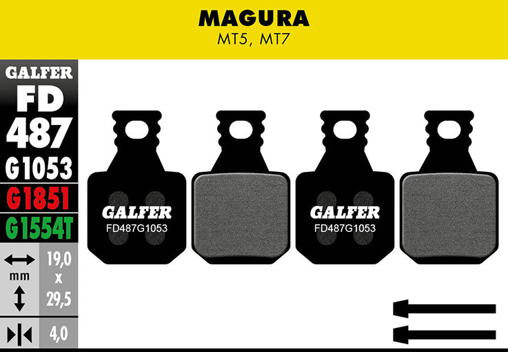 Standard brake pad - Magura MT5, MT7