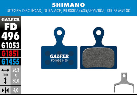 Road Bremsbeläge für Shimano Ultegra - Blau