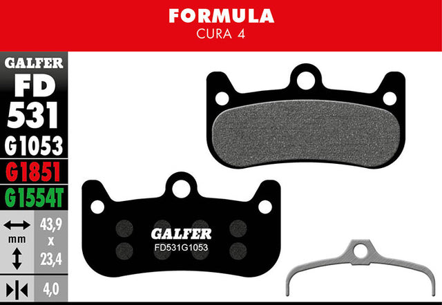 Standard Bremsbeläge für Formula Cura 4 - Schwarz