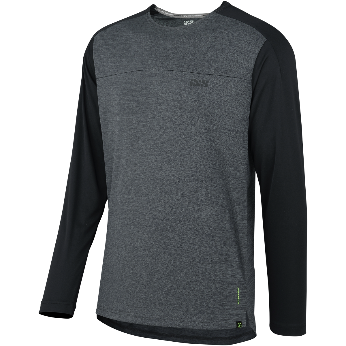 Flow X Kids Long Sleeve Jersey - Anthracite-Black