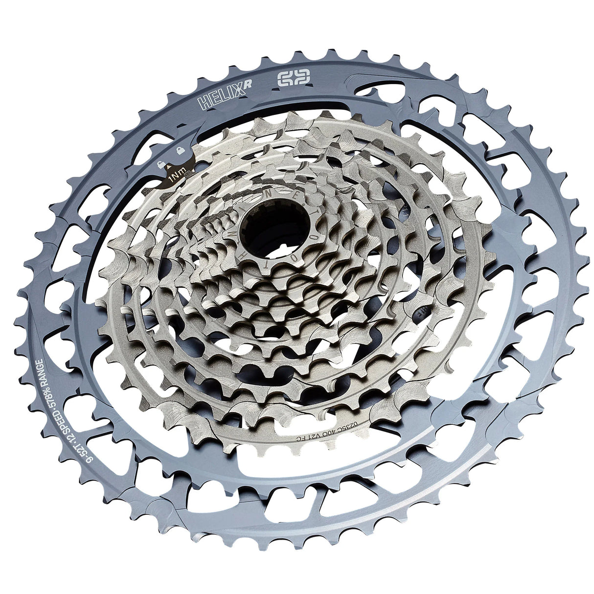 Helix Race Kassette 12-fach - 9-52 Zähne - nickel grey