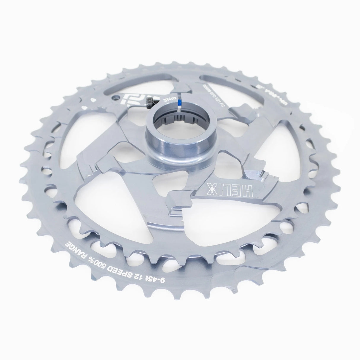 Helix Race Gravel Kassette 12-fach - 9-45 Zähne - nickel grey