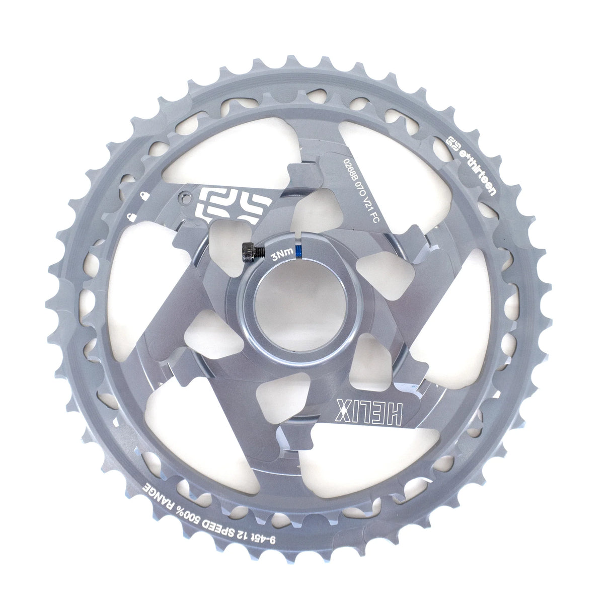 Helix Race Gravel Kassette 12-fach - 9-45 Zähne - nickel grey