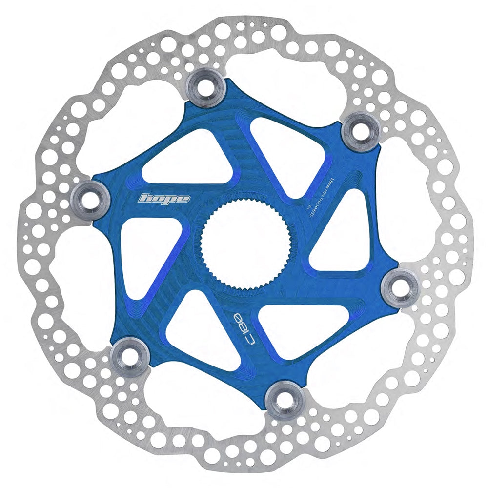 Floating Disc Bremsscheibe - Center Lock - blau