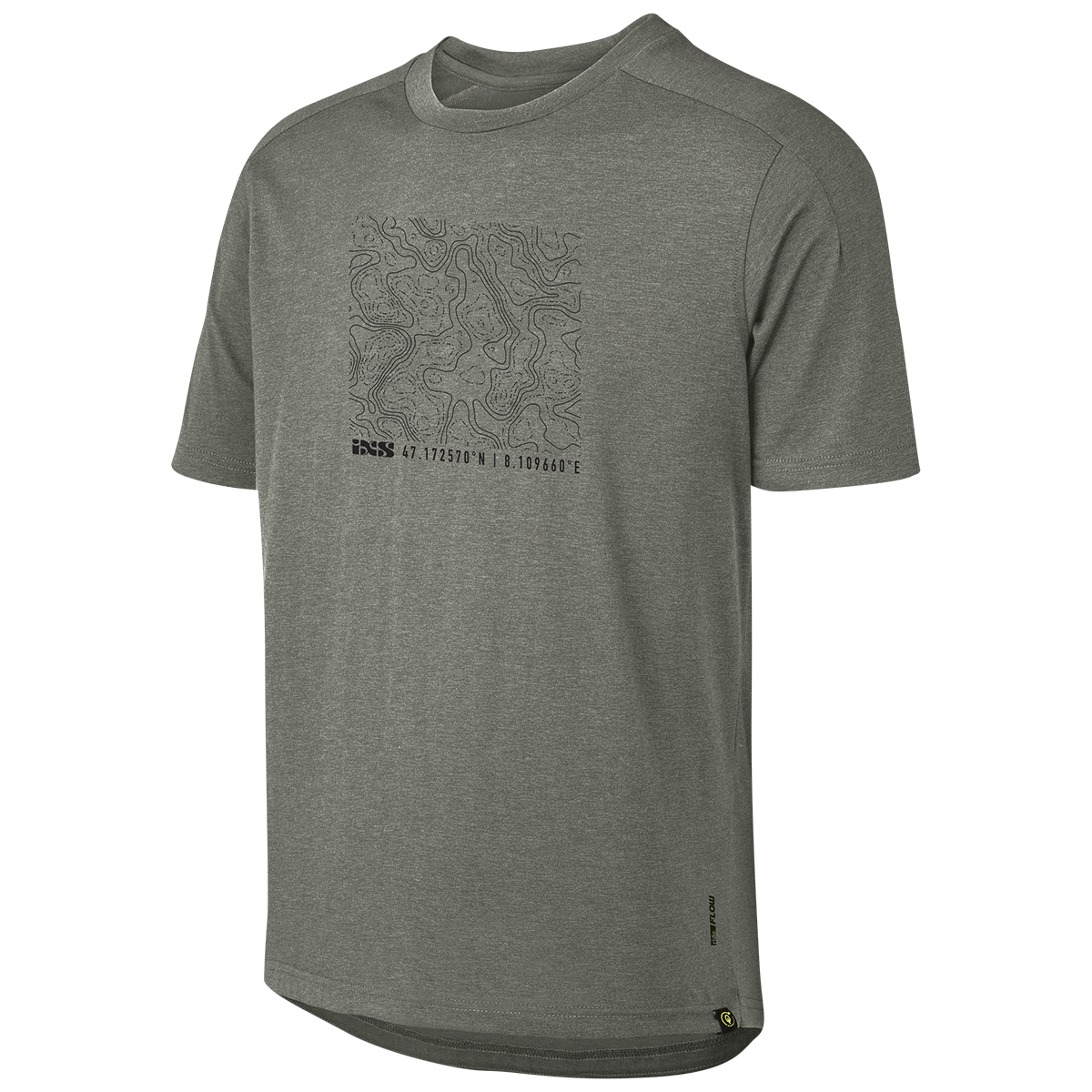 Flow Kids Tech Tee Contour graphit
