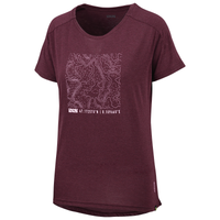 Flow Kids Tech Tee Contour raisin