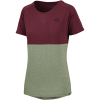 Flow Kids Tech Tee Mountain raisin-oilve