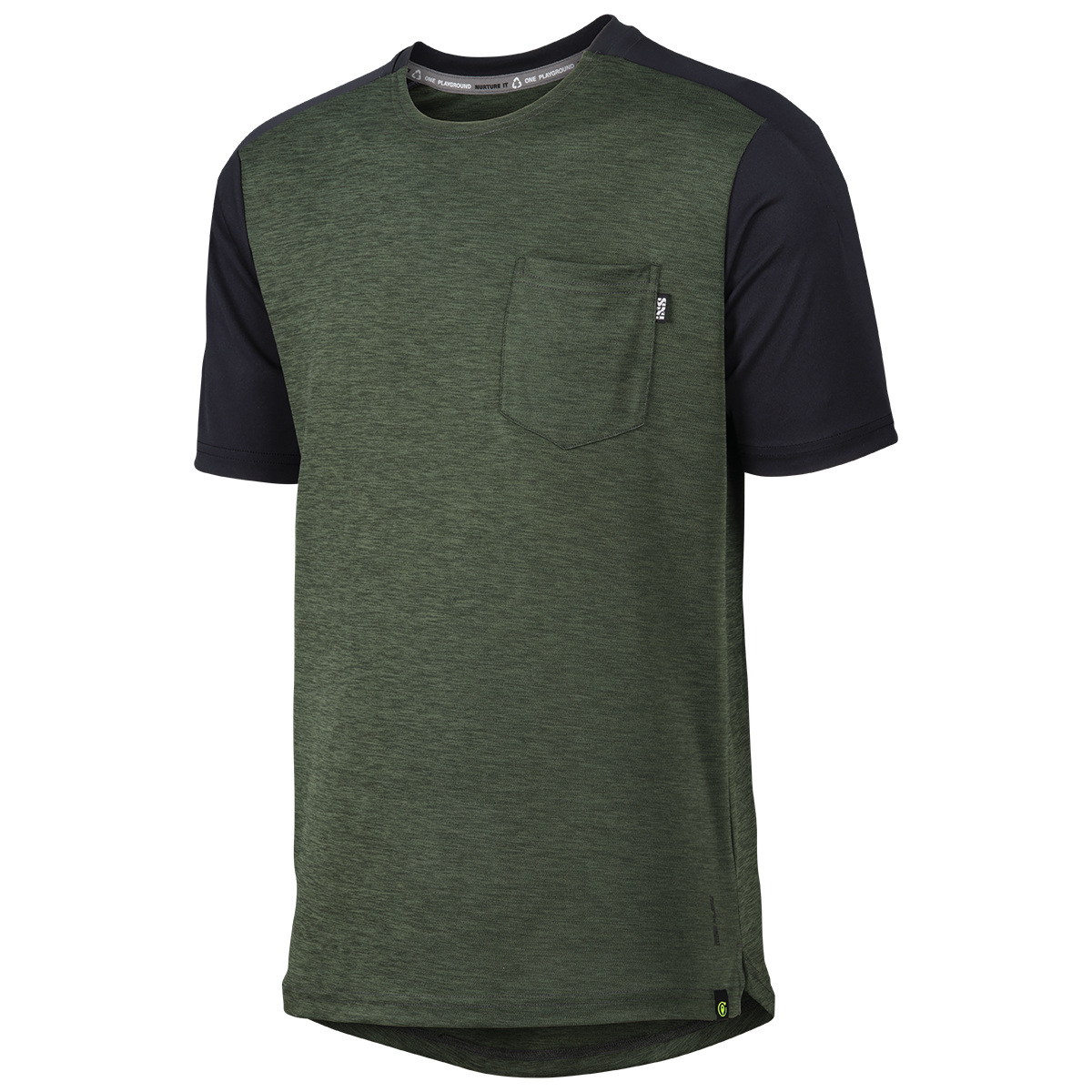 Flow X Kids Jersey olive-solid black