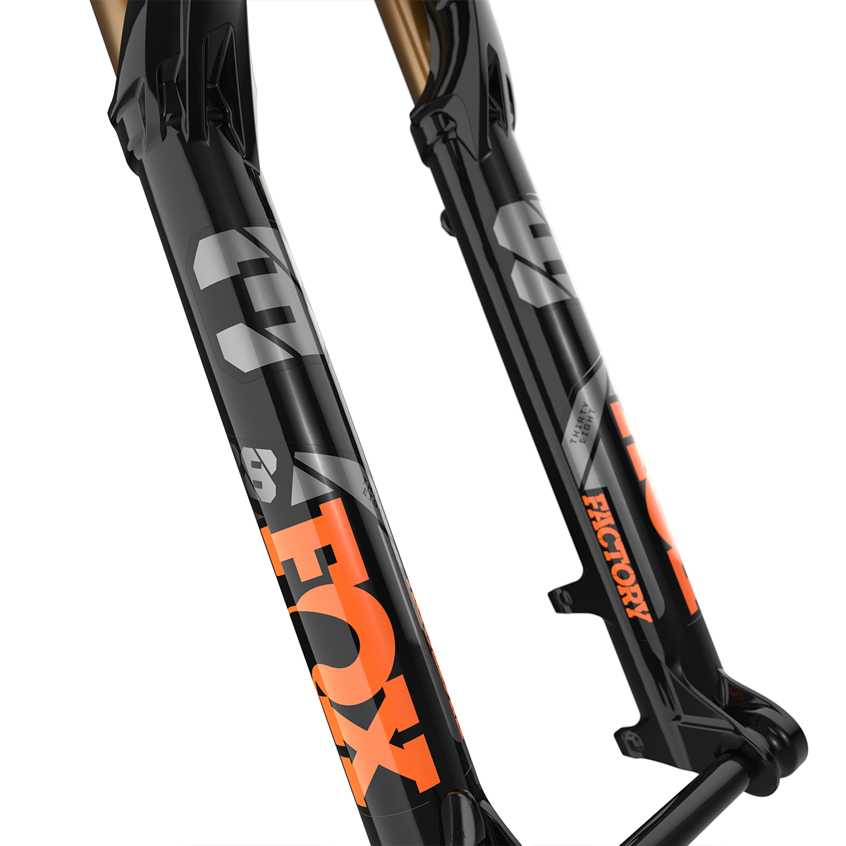 38 Float 27,5 Zoll 170 mm 44 mm Offset - Schwarz/Orange