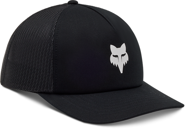 Fox Head Trucker Hat - Black