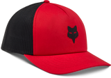 Fox Head Trucker Hat - Flame Red