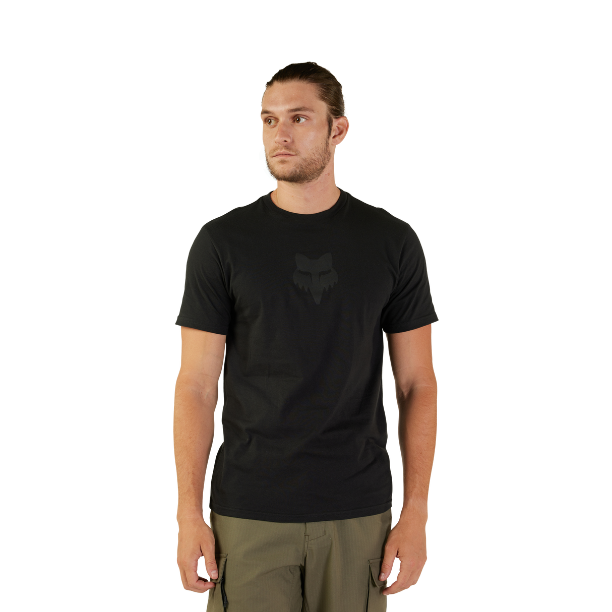 Fox Head Short Sleeve Premium T-Shirt - Black / Black