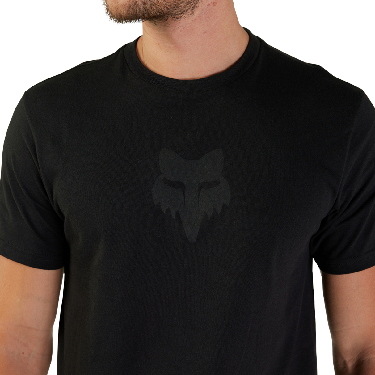 Fox Head Short Sleeve Premium T-Shirt - Black / Black