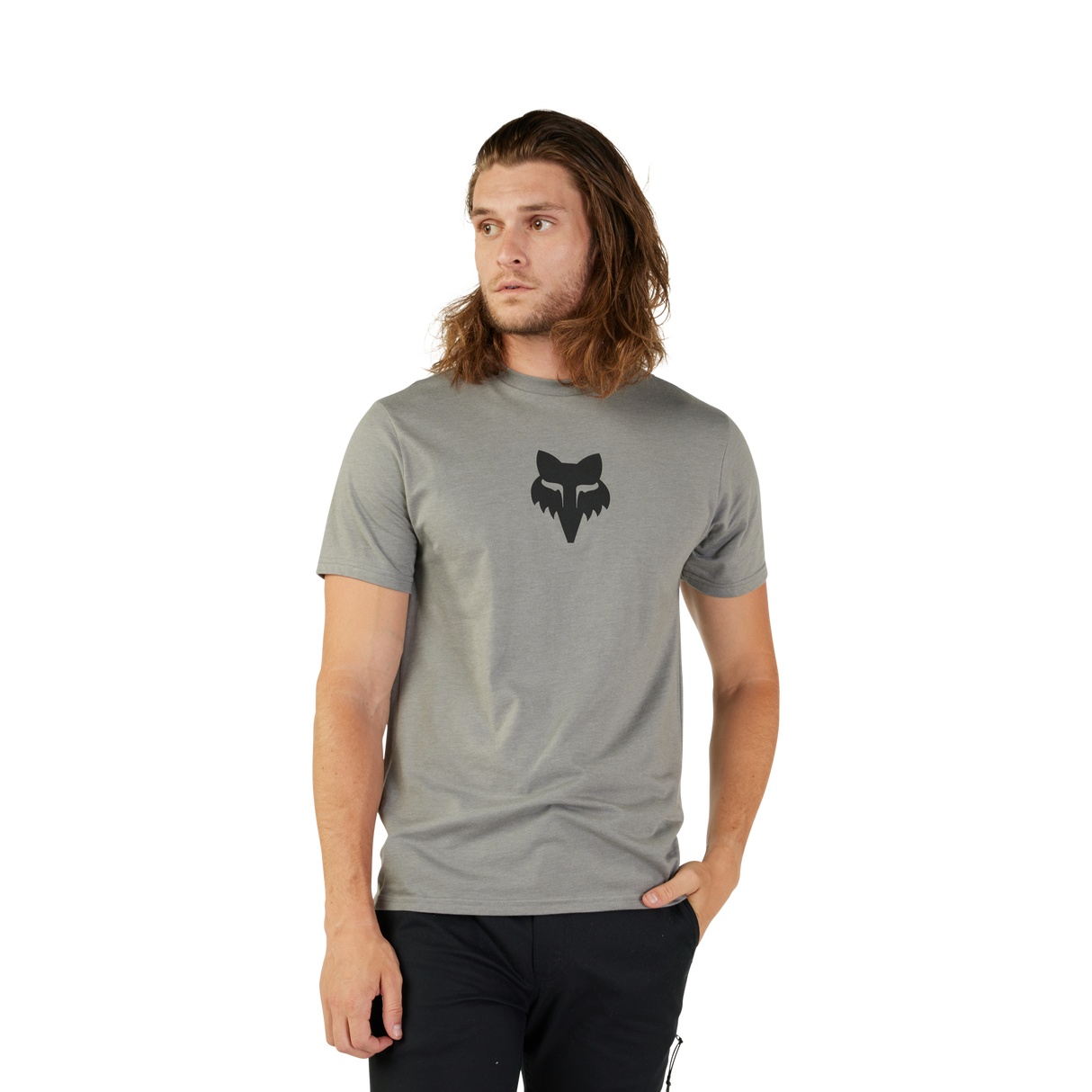Fox Head Short Sleeve Premium T-Shirt - Heather Graphite