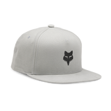 Fox Head Snapback Hat - Steel Grey