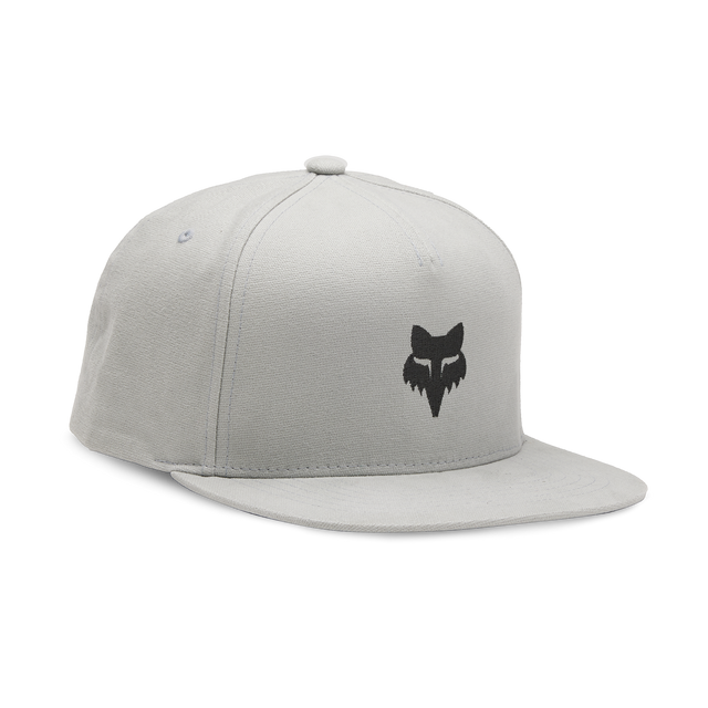 Fox Head Snapback Hat - Steel Grey