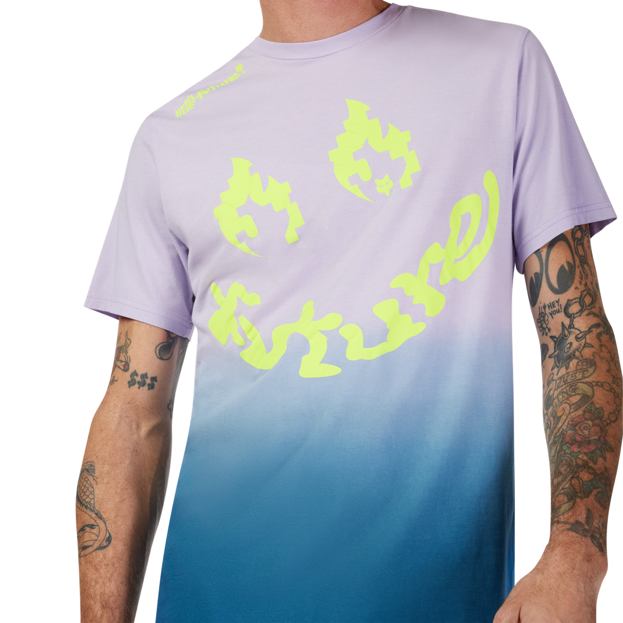 Hello Fox Short Sleeve Prem Tee - Lilac