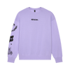 Hello Future Oversized Fleece Crew - Lilac