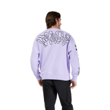 Hello Future Oversized Fleece Crew - Lilac
