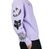 Hello Future Oversized Fleece Crew - Lilac
