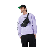 Hello Future Oversized Fleece Crew - Lilac