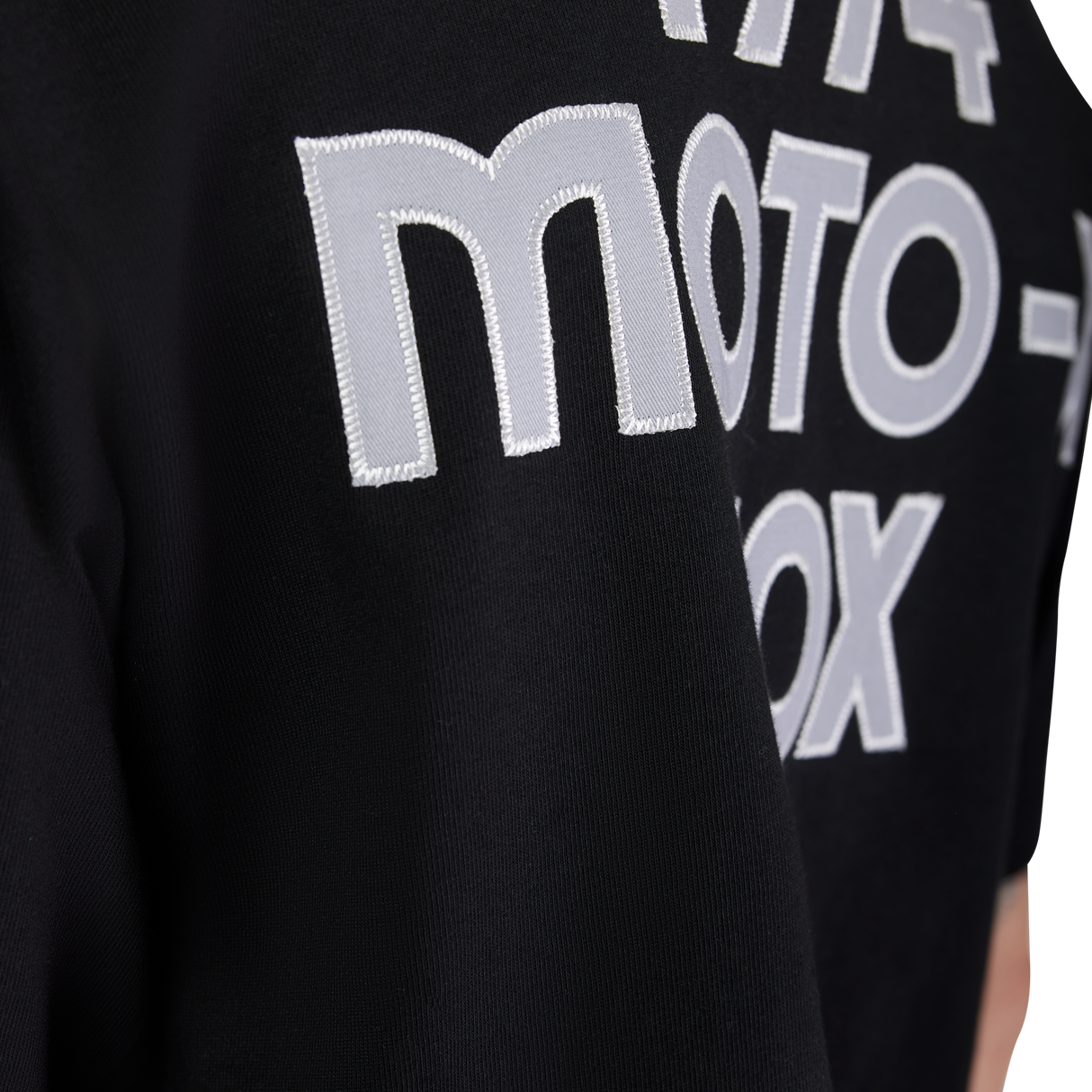 Moto-X Oversized Short Sleeve Tee - Black