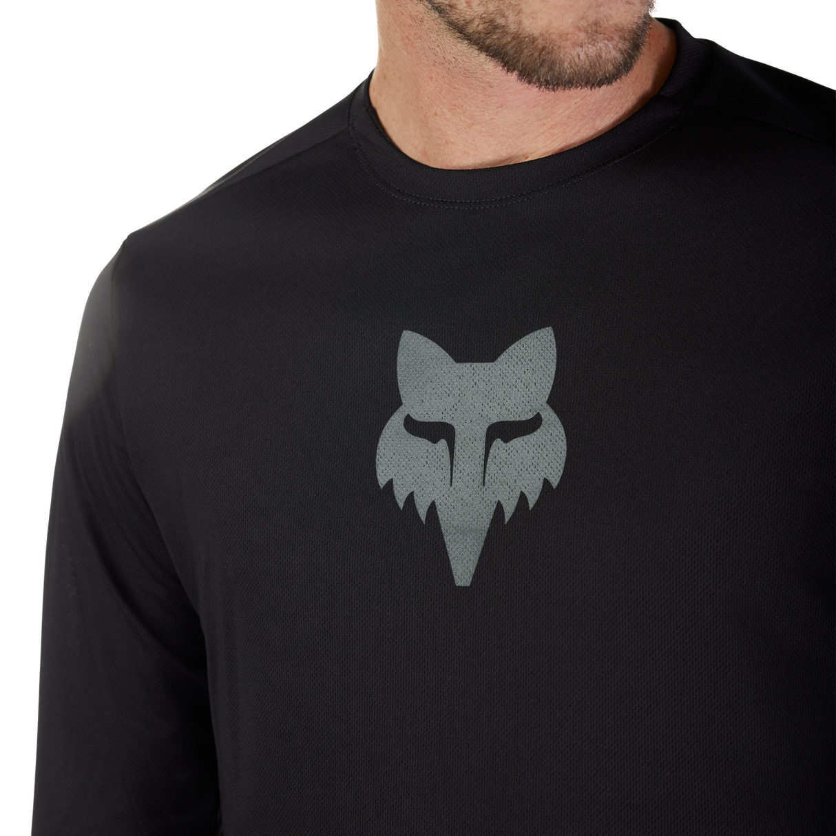 Ranger Long Sleeve Jersey Fox Head - Black