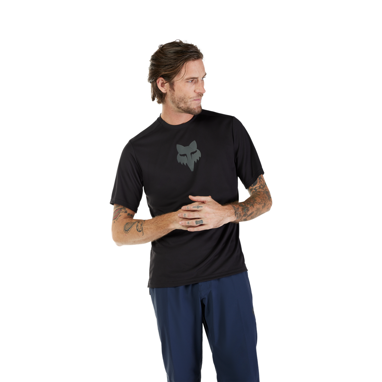 Ranger Short Sleeve Jersey Fox Head - Black