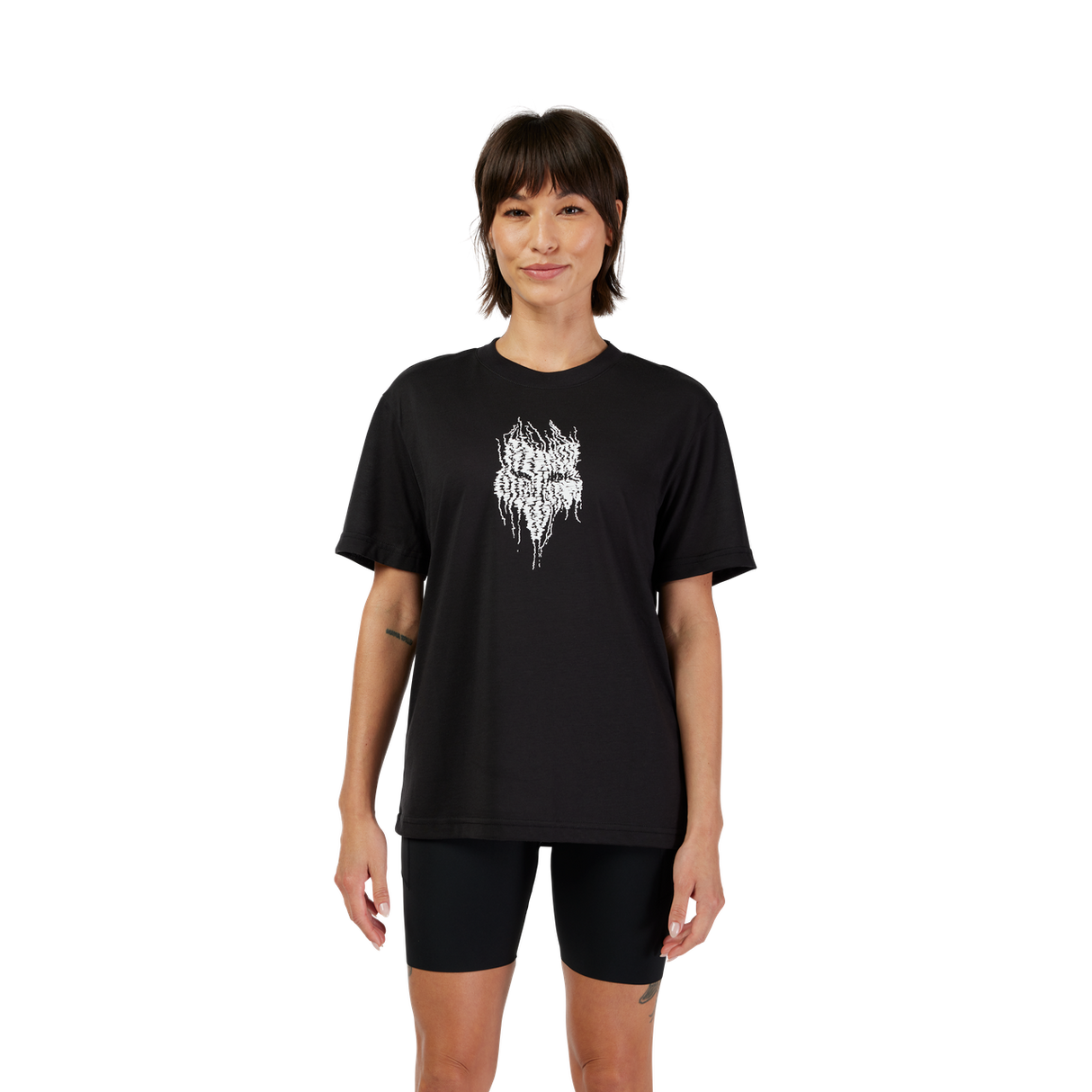 Women's Bark Short Sleeve Tech Tee - Black