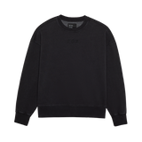 Wordmark Oversized Fleece Crew - Black