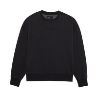 Wordmark Oversized Fleece Crew - Black